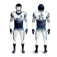 Ensemble d'uniformes de football américain élégants pour équipes sportives – Maillot en polyester respirant et léger, pantalon de performance pour joueurs adultes