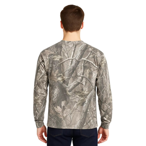 Sweat-shirt unisexe camouflage à manches longues, respirant, séchage rapide, col rond, logo personnalisé brodé OEM - Product Image 4