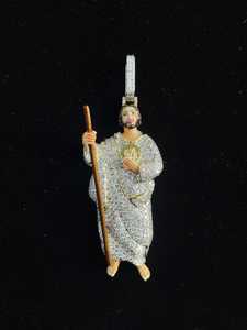 Pendentif Jésus de luxe style Hip Hop en moissanite glacée, pendentif religieux chrétien en argent 925 plaqué or 18 carats, cadeaux - Product Image 3