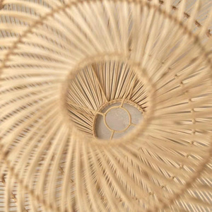 Lámpara colgante con forma de puente, tejida con ratán natural, una lámpara decorativa para el hogar. - Product Image 2