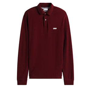 Polo classique de qualité supérieure en coton extensible respirant pour homme, coupe régulière, tricot piqué, manches longues, 1985 - Product Image 6