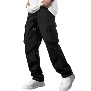 Pantalones Cargo Casuales de Cintura Media para Hombre, Estilo Hip Hop, Holgados, con Múltiples Bolsillos, Logotipo Personalizado, Fabricante Mayorista - Product Image 1