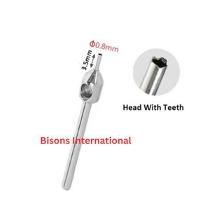 Instrumentos Quirúrgicos Ortopédicos Manuales de Acero Inoxidable 316 de 3.5 mm de Bisons International, Certificados por la CE, para Trasplante Capilar con Punzón FUE - Product Image 6