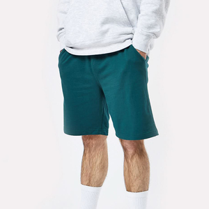 Shorts de sport pour hommes, été, 100% coton, jogging, pantalon de survêtement uni, tricoté en molleton, shorts de survêtement pour hommes - Product Image 1