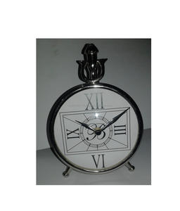 Reloj de mesa de metal de diseñador artístico hecho a mano para interiores contemporáneos y decoración de exhibición de mesa de oficina profesional - Product Image 2