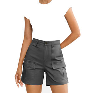 Shorts cargo taille haute pour femmes, respirants, de haute qualité, séchage rapide, style tendance, plusieurs poches, vêtements d'été - Product Image 6