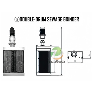 Smerigliatrice Automatica per Canali per Stazioni di Sollevamento Acque Reflue con Trituratore a Doppio Albero per la Rimozione di Stracci, Plastica e Ossa - Product Image 4