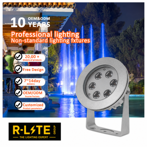 Projecteur LED annulaire étanche en aluminium à changement de couleur 36W DC 24V IP68, durée de vie de 50 000 heures, pour fontaine paysagère - Product Image 6