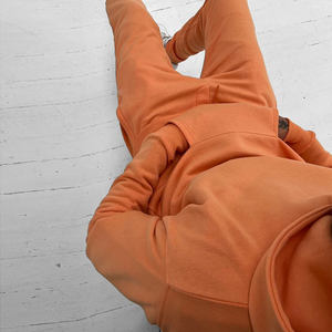 Chándales Casuales con Capucha de Forro Polar Sólido de Algodón Ligero de Alta Calidad para Invierno, Ropa Urbana Juvenil de Felpa, Personalizada, Unisex - Product Image 1