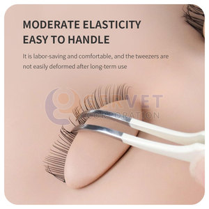 Pince à épiler pour extensions de cils en acier inoxydable, style unique, sur mesure, couleur unie, écologique, durable, haute qualité, en vente - Product Image 6