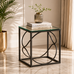 Modern Minimalist Metal Nesting Coffee <b>Table</b> Set with Round Tops and Wire Frame Design for Living Room Furniture - Product Image 4