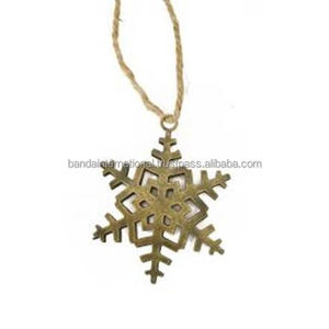 Artículo decorativo colgante de hierro con acabado dorado para decoración del hogar y otras decoraciones navideñas - Product Image 4