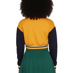 Chaqueta Universitaria Corta Informal de Moda Urbana, Chaqueta de Manga Larga para Mujer, Chaquetas Universitarias Informales Personalizadas - Product Image 2