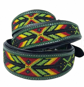 Premium Handcrafted Modern Soft Dog <b>Collar</b> and Leash Set Featuring Colorful Beadwork Genuine Leather Construction at Bulk Price - Product Image 4
