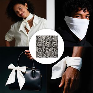 Nouveau Foulard Carré en Soie Satinée 2026 – Mouchoir, Bandana, Cache-col, Foulard de Tête Respirant, Séchage Rapide, Écologique - Product Image 5