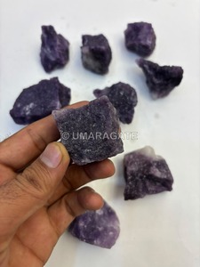 Pierres de cristal violettes naturelles sculptées, morceaux bruts irréguliers, écologiques, Feng Shui pour la décoration intérieure - Product Image 4