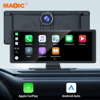 Layar Carplay nirkabel portabel 10.26 inci, Monitor mobil Stereo mobil layar sentuh dengan Android Auto Apple Carplay
