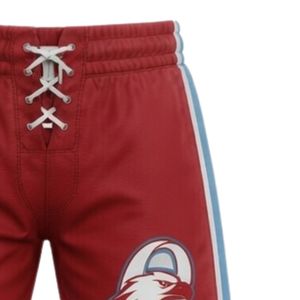 Pantalones Cortos Deportivos Sublimados Rojos para Hombre, con Estampado de Hockey sobre Hielo, Cordón Ajustable, Franja Lateral, Uniforme de Equipo, Ropa Deportiva - Product Image 5