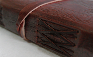 Wholesale Genuine Hardcover Embossed Leather Strap Closure Notebook-Gift - Product Image 2
