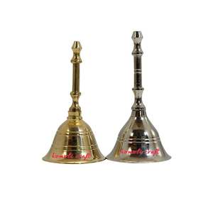 ระฆังวัดฮินดูกริ่งทางศาสนาทำจากทองเหลืองของตกแต่งห้องของตกแต่งบ้านระฆังทองเหลืองเสียงหวาน - Product Image 4