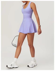 Ropa Deportiva de Alta Calidad, Ropa de Tenis con Pantalones Cortos, Vestido de Golf para Mujer, Ropa de Tenis Femenina al por Mayor, Vestido de Tenis Plisado para Mujer - Product Image 3