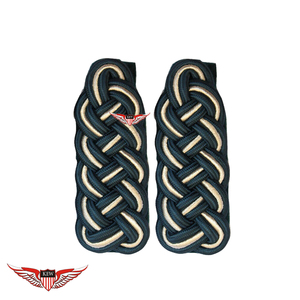 KEW Epaulettes Silk Black Beige <b>Braided</b> Shoulder board Nylon Elegant Durable Garment <b>Accessory</b> - Product Image 1