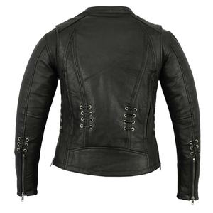 Veste de motard rétro décontractée pour hommes de haute qualité en cuir de vachette véritable revers en détresse nouveau style de rue pour le printemps - Product Image 3