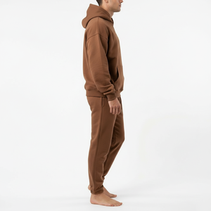 Fabricant de survêtements en coton surdimensionnés personnalisés, à marque privée, style streetwear, avec sweat à capuche et pantalon de jogging - Product Image 5