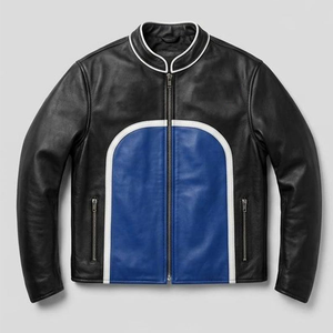 Blouson en cuir d'hiver personnalisé pour sororités et fraternités, unisexe, grandes tailles, pour la vente en gros d'articles vestimentaires moto avec personnalisation - Product Image 6