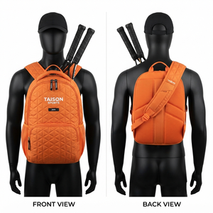 Premium TAISON SPORTS 300 GSM 600D PU Tennis <b>Bag</b> <b>Navy</b> White Panel Sports Backpack 30-40L Custom Logo Print - Product Image 4