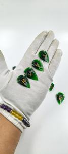 Ensemble de runes en obsidienne verte en forme de pointe de flèche, magnifiques runes Futhark gravées, agate Muntaha, style Feng Shui, qualité supérieure - Product Image 2