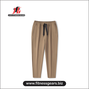 JUST FITNESS GEARS Pantalon de jogging décontracté grande taille pour homme, taille élastique, anti-plis, coupe confortable, en molleton - Product Image 2