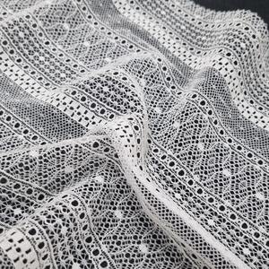 Geometric Stripe Lightweight Stretch <b>Lace</b> Fabric 147cm Nylon Spandex <b>Elastic</b> Warp Knit Customized Color Wedding Lingerie Dresses - Product Image 6