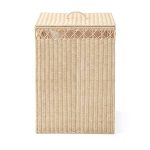 Lidded Rattan Storage <b>Basket</b> <b>Wicker</b> Organizer For Laundry, Blankets & Home Storage, Clean Look And Durable Construction - Product Image 3