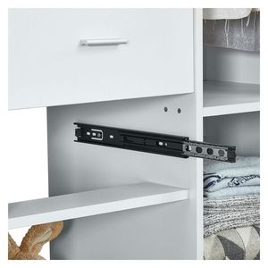 63 "W X 15.7" D X 70.8 "H sistema di armadio in legno armadio a 4 cassetti 2 guide sospese porta abiti da incasso cabina armadio - Product Image 5