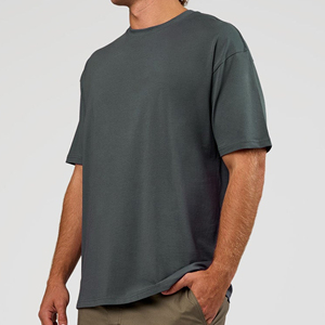 เสื้อยืดผู้ชายคุณภาพสูง ผ้าฝ้ายหนา 100% สกรีนโลโก้ตามสั่ง - Product Image 5