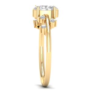 Anillos de Plata de Ley 925 con Moissanita Certificada REYES GRA para Mujer, Estilo Clásico, Regalo de Compromiso y Boda, Joyería Fina - Product Image 3