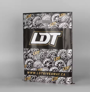 Sacs d'emballage en polyéthylène LDPE/HDPE personnalisés avec logo imprimé, poignée découpée, pour petites entreprises - Product Image 6