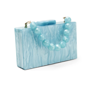 Resin Beaded Clutch <b>Bag</b> With Gold Chain Handmade Fashion Evening Purse For Women Unique Style Latest Design New Arrival Gift - Product Image 6