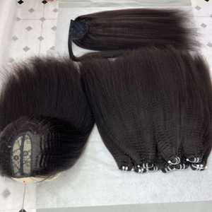 Génie trame Upart perruque droite crépue vietnamienne 100% humaine Cloudyhaircollection fabrication - Product Image 3