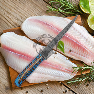 Hot Selling <b>Kitchen</b> Fillet <b>Knife</b> High Quality Custom Handmade Damascus Steel Fish Fillet Chef <b>Knife</b> 8" Blade Ambidextrous Resin - Product Image 2