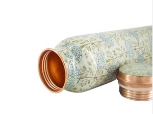 Pure Copper Eco-Friendly Water <b>Bottle</b> 1000ml with Straw Large Capacity for Ayurvedic Benefits - Product Image 5