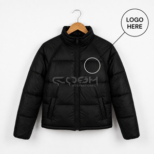 Cosh International Custom Logo Unisex <b>Bubble</b> Jacket Lightweight Hooded Winter Puffer <b>Coat</b> Regular Length Winter <b>Coat</b> - Product Image 1