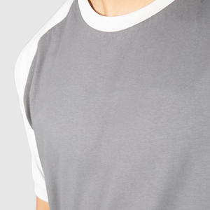 T-shirt vintage pour homme, 100% coton, uni, coupe slim, manches raglan, jersey épais, manches courtes, logo imprimé numériquement. - Product Image 4