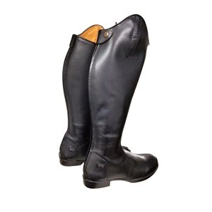 Bottes d'équitation de haute qualité en cuir véritable de première qualité pour une conduite confortable et élégante avec fermeture éclair YKK et semelle TPR - Product Image 1