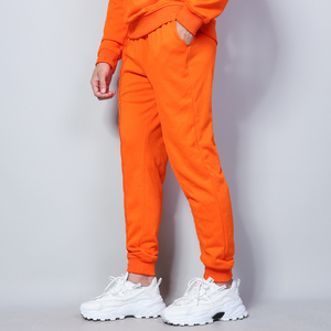High Quality Custom Made Winter Tracksuits <b>Men's</b> 100% Cotton Fleece <b>Pullover</b> Hoodies and Sweatpants Set - Product Image 4