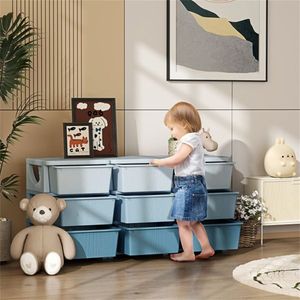 Clothes & Toy Cubby Storage Bins Plastic Storage Boxes for Convenient Organization - Product Image 2