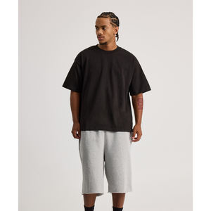 T-shirt en mélange de coton de haute qualité, coupe ajustée, noir, pour hommes, vente en gros, fabricant de t-shirts, jersey de haute qualité - Product Image 4