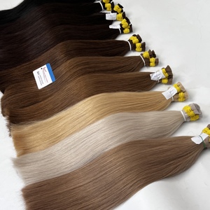 Luxury Virgin Vietnamese Straight Bulk Hair <b>Extensions</b> Double Drawn Soft Hair Thick Ends <b>Braiding</b> High Quality Human Hair - Product Image 1
