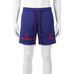 Trendy <b>Hip</b>-Hop American Unisex Mid Canvas Shorts Running Sports Casual Mesh Quick-Dry Breathable Basketball 100% Polyester - Product Image 1